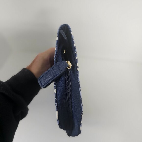 Toss Designs Pouch Blue Floral Utility Boho Cottage Paisley Floral - Picture 3 of 6